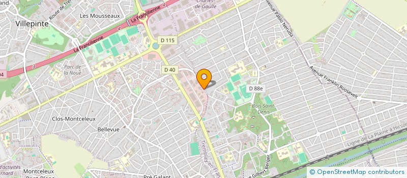 localisation de l'entreprise PRESDICO DIAC à VILLEPINTE
