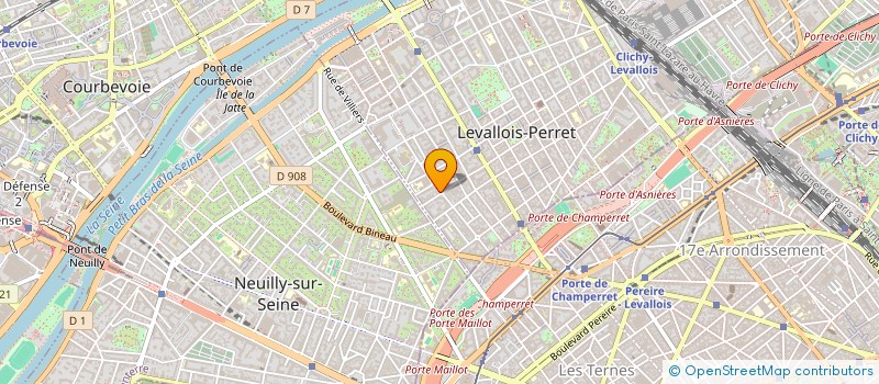 localisation de l'entreprise PRESEN'CE à LEVALLOIS-PERRET