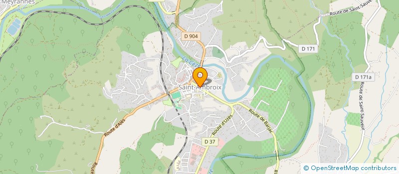 localisation de l'entreprise PRESENCE 30-07  SAINT-AMBROIX