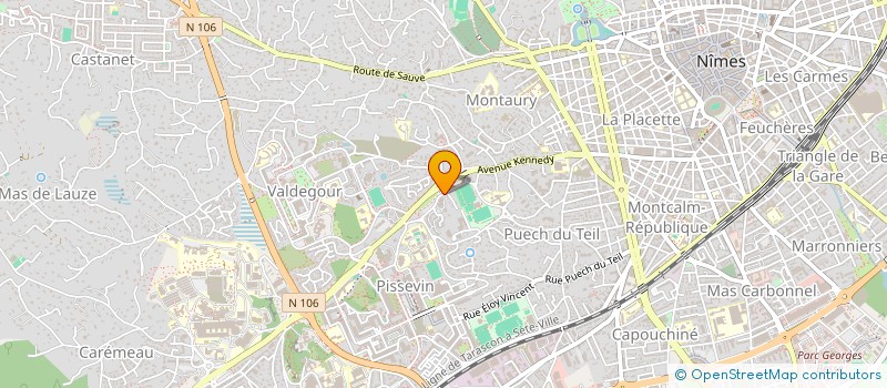 localisation de l'entreprise PRESENCE 30 ENT TRAVAIL TEMPOR INSERTION à NIMES