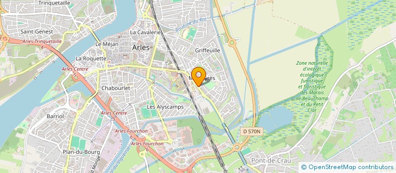 localisation de l'entreprise PRESENCE à ARLES