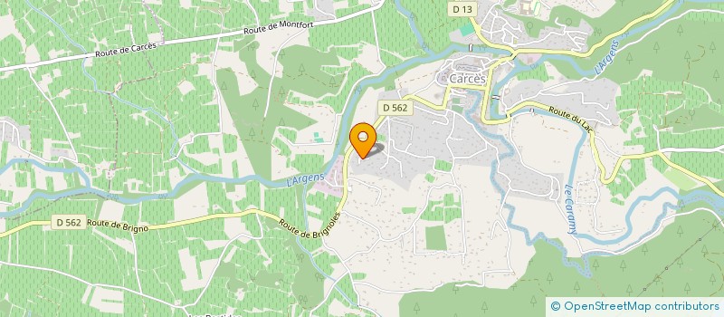 localisation de l'entreprise PRESENCE  CARCES