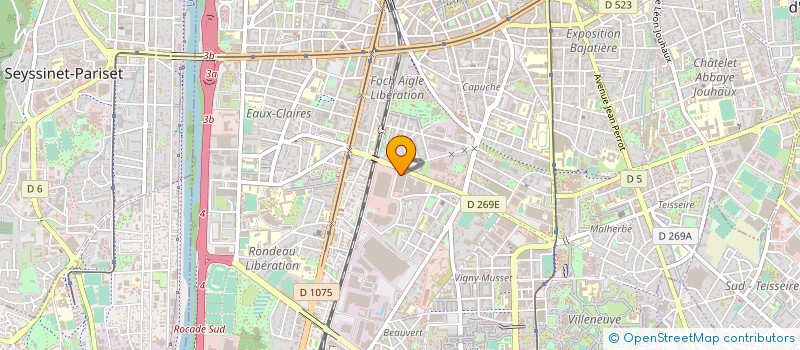 localisation de l'entreprise PRESENCE ACCUEIL & PREVENTION à GRENOBLE