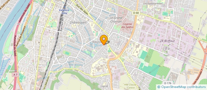 localisation de l'entreprise PRESENCE AIDE CONSTANTE 24H-24 à VALENCE