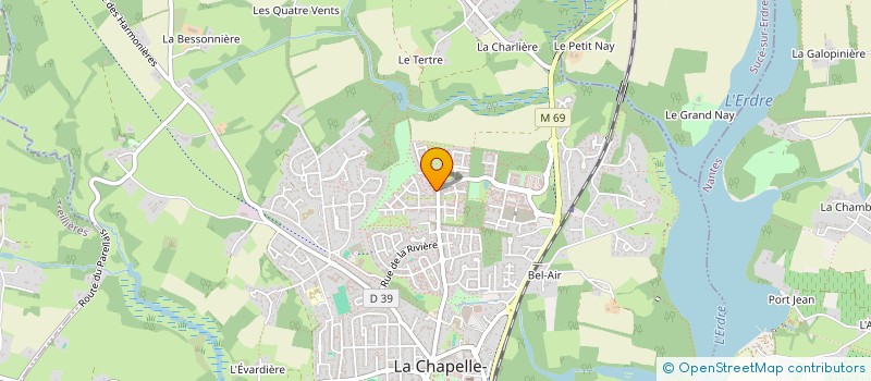 localisation de l'entreprise PRESENCE DANS LE GESTE  LA CHAPELLE-SUR-ERDRE