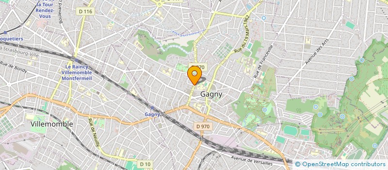 localisation de l'entreprise PRESENCE DE VIE  GAGNY