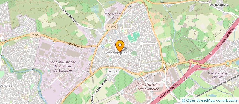 localisation de l'entreprise PRESENCE DES ARTS à VENDARGUES