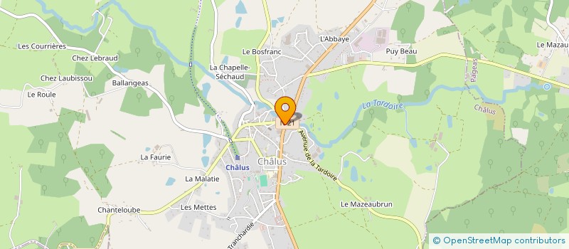 localisation de l'entreprise PRESENCE ELECTRONIQUE à CHALUS