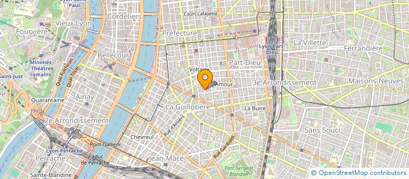 localisation de l'entreprise PRESENCE ET AIDE AU QUOTIDIEN à LYON