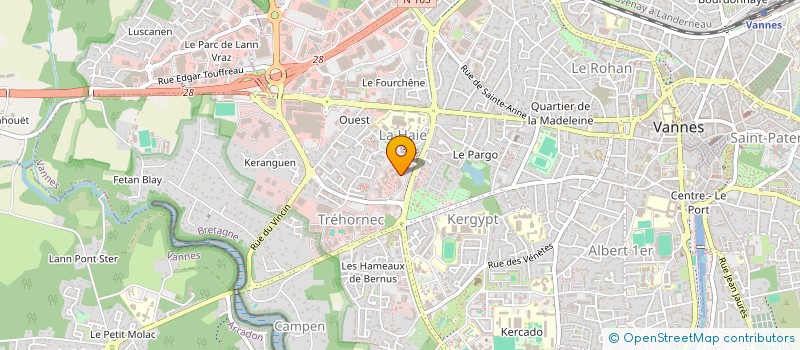 localisation de l'entreprise PRESENCE VERTE à VANNES