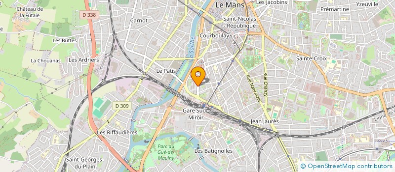localisation de l'entreprise PRESENCE VERTE MAYENNE-ORNE-SARTHE  LE MANS