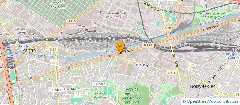 localisation de l'entreprise PRESENCE VERTE SA  BOBIGNY