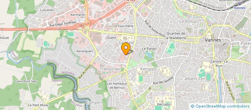 localisation de l'entreprise PRESENCE VERTE SERVICES AUX ETABLISSEMENTS à VANNES