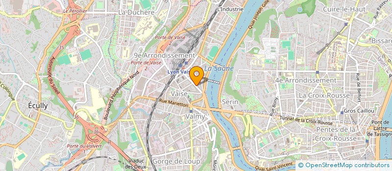 localisation de l'entreprise PRESENCE VITTOZ  LYON