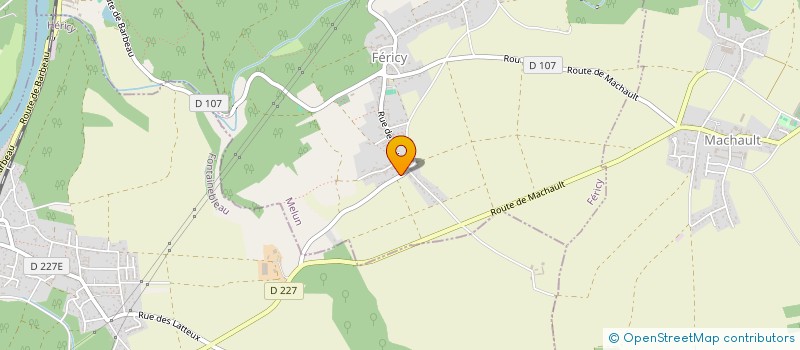 localisation de l'entreprise PRESENCE VTC  FERICY