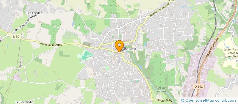 localisation de l'entreprise PRESENCE-WEB  CHAPONOST