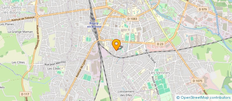 localisation de l'entreprise PRESENCES CHRETIENNES à BOURG-EN-BRESSE