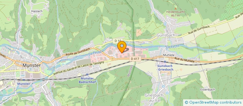 localisation de l'entreprise PRESENCES SARL à MUNSTER