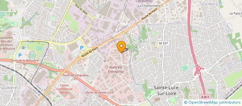 localisation de l'entreprise PRESENCIA à NANTES