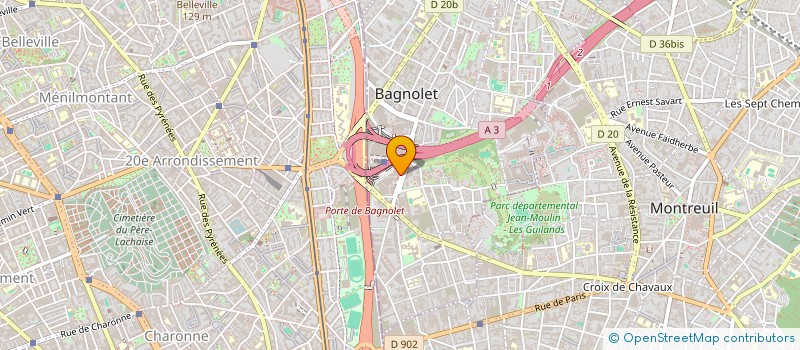 localisation de l'entreprise PRESENCIEL à BAGNOLET