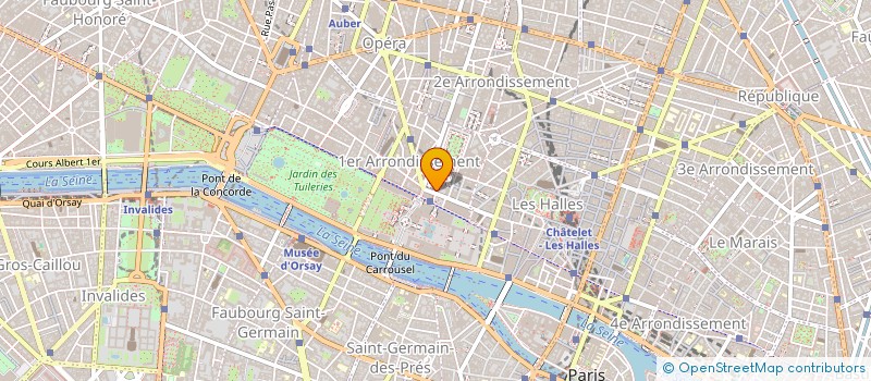 localisation de l'entreprise PRESENTATION VENTES OBJETS ART à PARIS 1