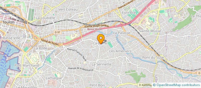 localisation de l'entreprise PRESENTS D'HIER ET DE MAINTENANT  TOULON