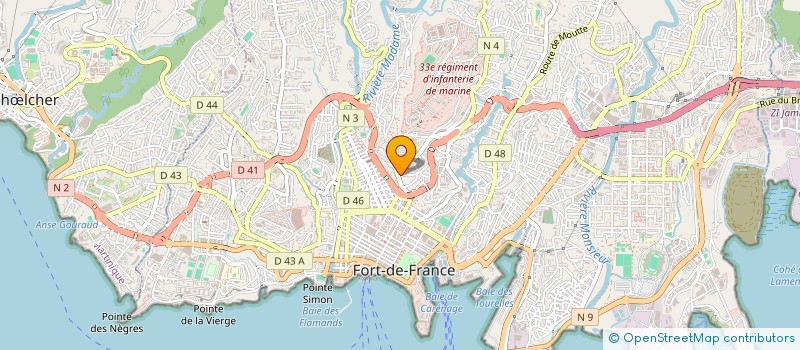 localisation de l'entreprise PRESIDENT'S CARS  FORT-DE-FRANCE