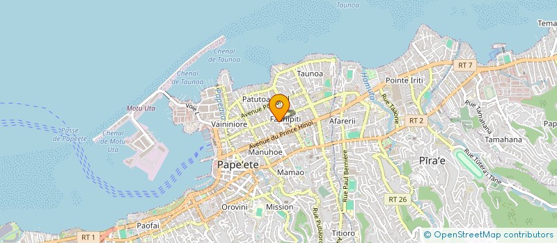 localisation de l'entreprise PRESPHARM O.T.C. à PAPEETE