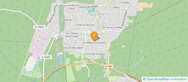 localisation de l'entreprise PRESQU' ILE  LEGE-CAP-FERRET