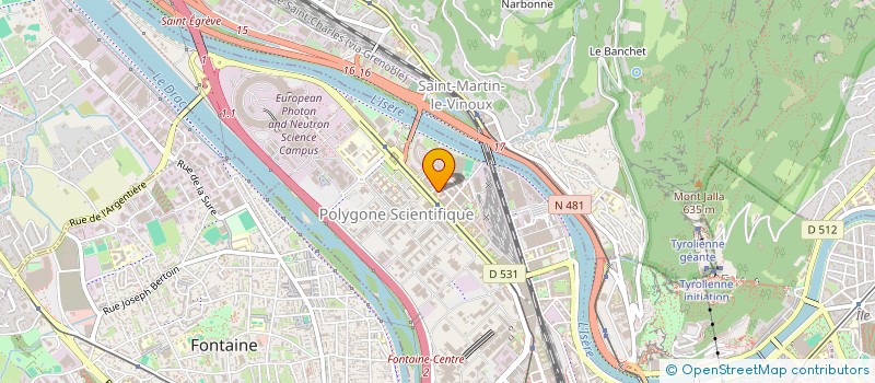 localisation de l'entreprise PRESQU'ILE BTP  GRENOBLE