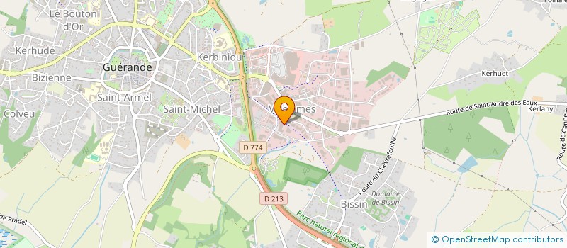 localisation de l'entreprise PRESQU'ILE COURTAGE à GUERANDE