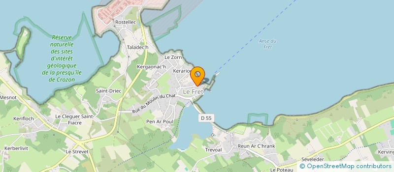 localisation de l'entreprise PRESQU'ILE DE CROZON TENNIS DE TABLE  CROZON