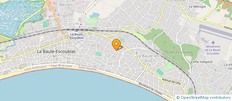 localisation de l'entreprise PRESQU'ILE INVESTISSEMENT à LA BAULE-ESCOUBLAC