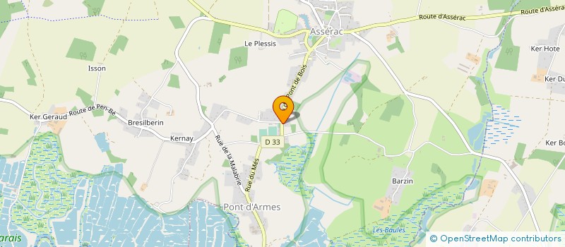 localisation de l'entreprise PRESQU'ILE MACONNERIE  ASSERAC