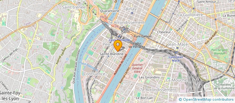 localisation de l'entreprise PRESQU ILE VILLAGE  LYON