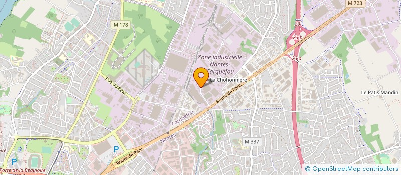 localisation de l'entreprise PRESQU'ILIENNE CANALISATIONS CONTROLES à CARQUEFOU