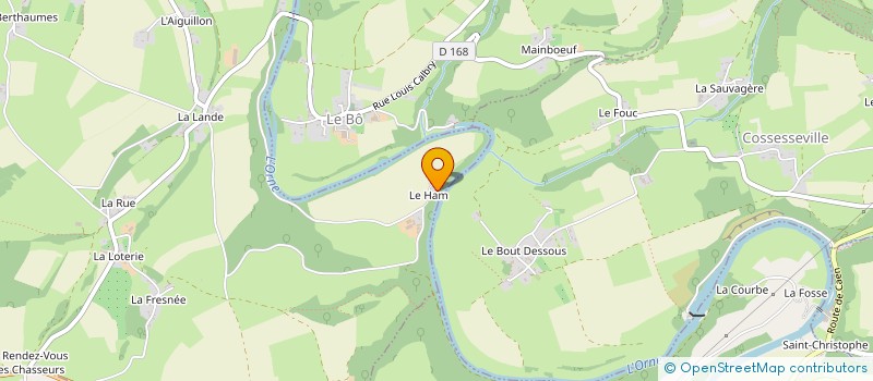 localisation de l'entreprise PRESQU'UNE ILE PRESQU'ILE D'ART ET DE CULTURE EN SUISSE NORMANDE  CLECY