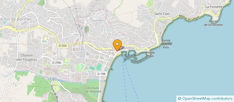 localisation de l'entreprise PRESQUE  LE LAVANDOU