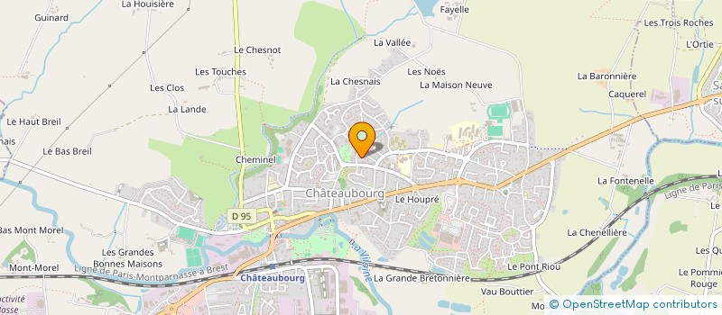 localisation de l'entreprise PRESQUE BLEU PRODUCTIONS  CHATEAUBOURG