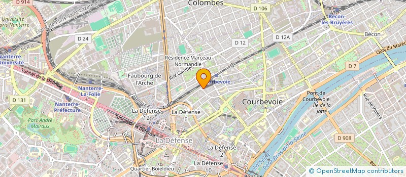 localisation de l'entreprise PRESS ANGELS à COURBEVOIE