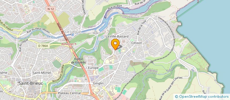 localisation de l'entreprise PRESS PLAY 22 (PP22) à SAINT-BRIEUC