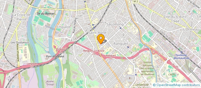 localisation de l'entreprise PRESS'START  TOULOUSE