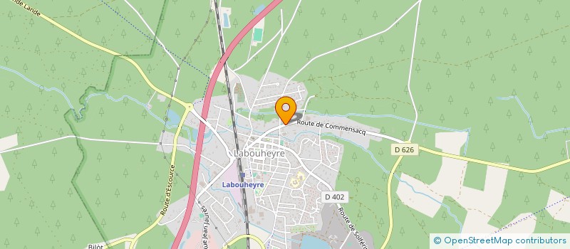 localisation de l'entreprise PRESSARD INGENIERIE BATIMENT ET TRAVAUX PUBLICS  LABOUHEYRE