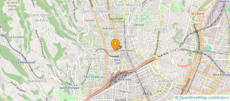 localisation de l'entreprise PRESSE 24 à NICE