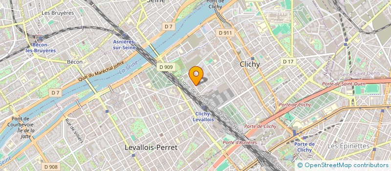 localisation de l'entreprise PRESSE + à CLICHY