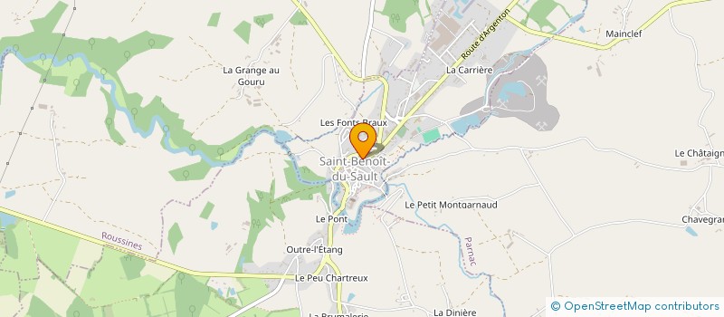 localisation de l'entreprise PRESSE BENEDICTINE à SAINT-BENOIT-DU-SAULT
