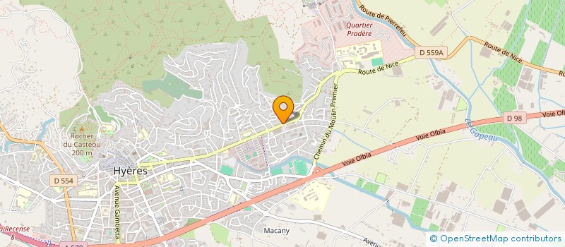 localisation de l'entreprise PRESSE CONTANT à HYERES