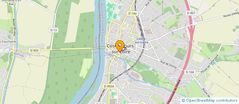 localisation de l'entreprise PRESSE COSNE REPUBLIQUE à COSNE-COURS-SUR-LOIRE