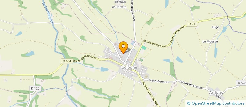 localisation de l'entreprise PRESSE DE GASCOGNE  GIMONT