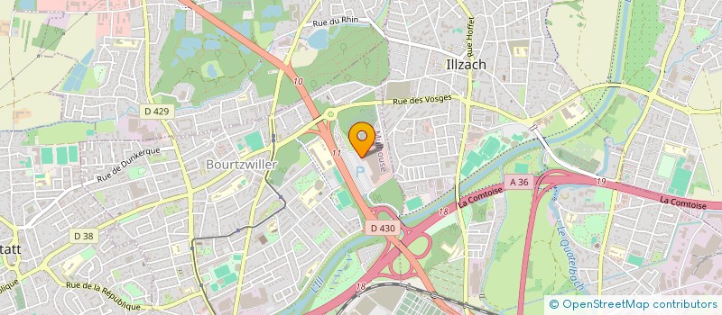 localisation de l'entreprise PRESSE DE LA DOLLER à MULHOUSE